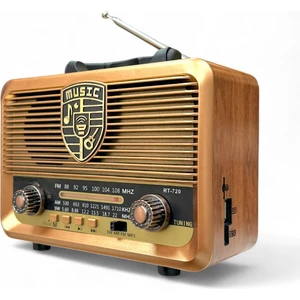Royal Trend Güneş Panelli Nostaljik Radyo,bluetooth Özellikli Nostalji Radyo