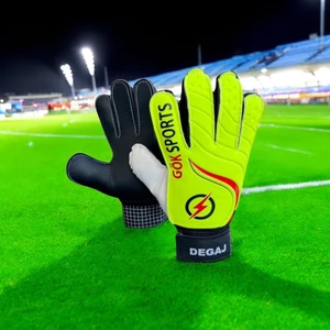 Yetişkin Kaleci Eldiveni Futbol Maç Eldiveni Bilek Bandajlı 8-9-10