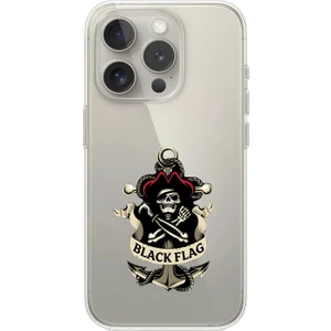 Dali Design iPhone 14 Pro Max Uyumlu Şeffaf Kılıf Pirate 4 Tasarımlı