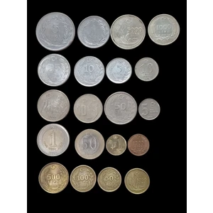 Yedi Otuz Yerli Madeni Koleksiyon Para 20 Adet. Hatıra Para. Eski Para 58