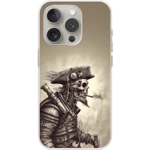 Dali Design iPhone 14 Pro Max Uyumlu Şeffaf Kılıf Pirate 1 Tasarımlı