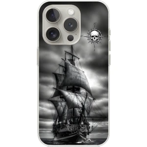 Dali Design iPhone 14 Pro Max Uyumlu Şeffaf Kılıf Pirate 2 Tasarımlı