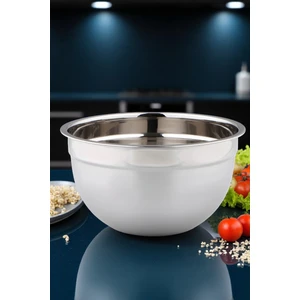 Inox Ölçekli Derin Kase  - 20 cm 1.2 Litre Karıştırma Kabı Profesyonel 304 Paslanmaz Çelik 721840