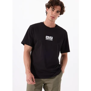 Jack & Jones Bisiklet Yaka Siyah Erkek T-Shirt 12288516_JORMINDFUL Tee Ss Crew Nec