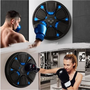 Boks Makinesi Akıllı Boks Standı Müzikli Eldivenli Yetişkin Çocuk Egzersiz Boks Spor Ekipmanı
