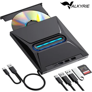 USB 3.0 Harici External CD DVD Okuyucu Yazıcı LED USB Hub Tf Sd Kart Okuyucu Çoğaltıcı