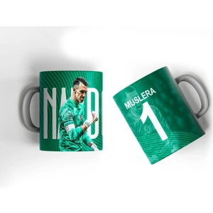Fernando Muslera Nando Muslera Yeşil Tasarım Baskılı Hediye Kupa Bardak