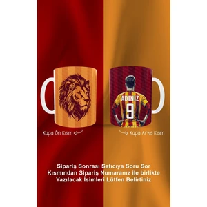 Tekli Adam Kupa Kişiye Özel Taraftar Baskılı Hediye Kupa Kahve Bardak Mug