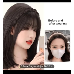 Yeni Nesil  Kahkül Taçlı Kahkül Isıya Dayanıklı Fiber