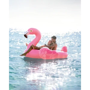 Şişme Pembe Flamingo Deniz Yatağı – 178X135X97 cm | Tutma Kulplu Dev Havuz Oyuncağı