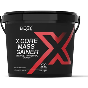 Bioxlab X-Core Mass Gainer Çilek Aromalı 5000 gr 50 Servis Karbonhidrat Tozu - Gainer - Hacim