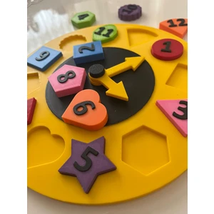 3D Tasarım Montessori Bultak Puzzle Saat