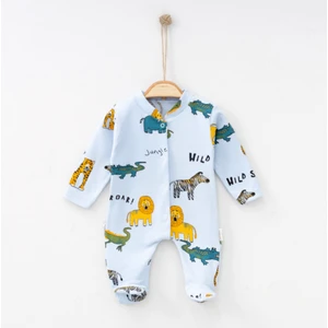 Safari Baskılı Unisex %100 Pamuk Tulum