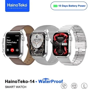 Haino Teko - 14 Su Geçirmez 10 Gün Pil Ömrü Amoled Ekran Akıllı Saat 3 Kordon