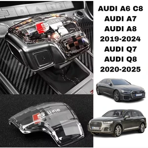Audi Kristal Vites Topuzu Başlığı Sline Logolu Q7 Q8 A6 A7 A8 Uyumlu