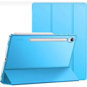 Samsung Galaxy Tab S10 Fe Plus 13.1 Inç 2025 Kılıf Akıllı Smart Uyku Modlu Standlı Arkası Renkli Şeffaf Kapak Slim SM-X620 X626B