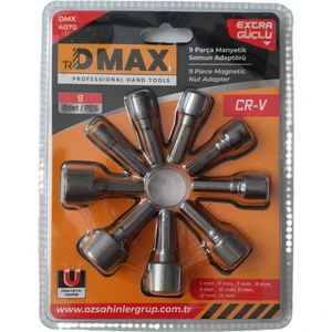 - 9 Parça Manyetik Somun ADAPTÖRÜ-DMX-4070