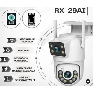 X5 Tech RX-29AI 3+3mp Çift Lens Full Hd Sesli Kamera