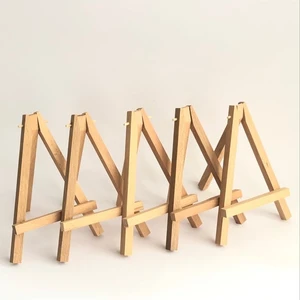 Masa Üstü Şövale, Ahşap, Mini Şövale, Ayaklı, Resim Şövalesi 21CM Boyunda