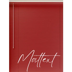 Kırmızı Alüminyum Jaluzi Perde - 25M