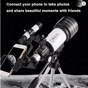 Telefon Tutuculu Mobil Uzay Gezegen Ay Yıldız Doğa Kara Gözlem Teleskobu (150 Kat Yakınlaştırmalı Teleskop)