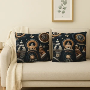 2 Adet Dijital Baskılı Kırlent Kılıfı – Canlı Desenler, Yumuşak Dokunuş