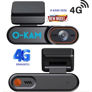 O-Kam 2026 Araç Kamerası 4g Sim Kartlı Gps + Google Maps