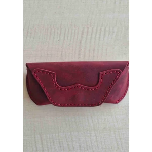 El Yapimi Hakiki Deri Gözlük Kabı