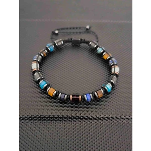 Apatit-Lapis Lazuli-Labradorit-Kaplangözü-Damla Kehribar Doğaltaş Bileklik Takı Aksesuar