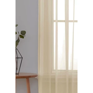 Krem Düz Tül Perde, Sade, Desensiz, Düz Tül,sık Pile, Ütü Istemez,tül,perde