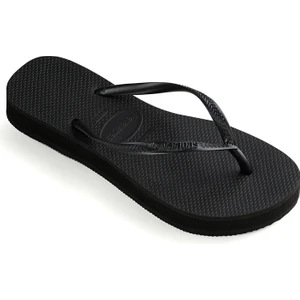 Slim Flatform Siyah Kadın Plaj Terliği