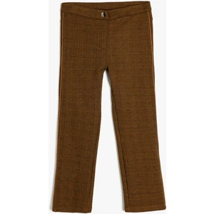 Desenli Cep Detaylı Slim Fit Tayt