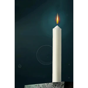 Klasik Mum 6 Adet - Kokusuz Mum 721863