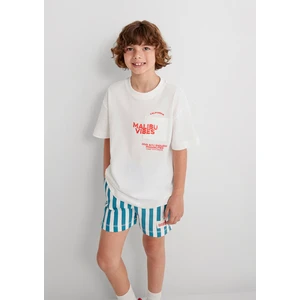 Baskılı Ekru Tişört 6610327-70057