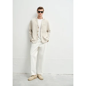 Ekru Keten Blazer 0110713-70144