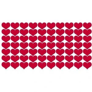 Kalp | Kırmızı Sticker | 2,5 cm 100 Adet