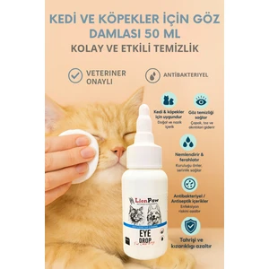 Kedi ve Köpek Göz Temizleme ve Bakım Solüsyonu 50 ML
