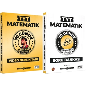 Mert Hoca Yayınları 2026 TYT 70 Günde Matematik Video Ders Kitabı ve TYT Matematik Soru Bankası Seti