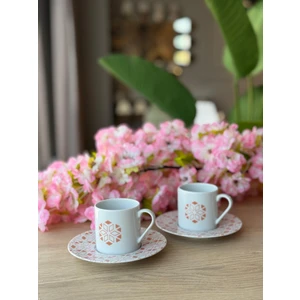 Tamina Desen3 4 Parça 2 Kişilik Kahve Fincanı 90CC