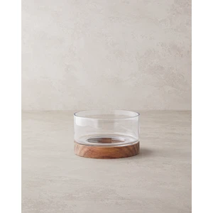 Viserys Cam-Ahşap Sunumluk 8X15 cm Şeffaf