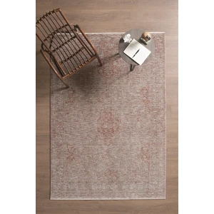 Olivia Premium Bambu Polyester Oturma Odası Salon Yatak Odası Halısı Eskitme Vintage Halı