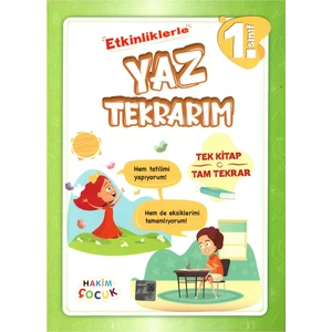Hakim Çocuk 1 .sınıf Etkinliklerle Yaz Tekrarım Tek Kitap Tam Tekrar Tatil Kitabı