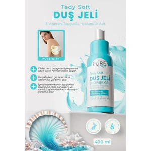 Pure With Okyanus Duş Jeli, E Vitamini Topçuklu | Hyaluronik Asit | Arındırıcı Etki | 400 ml