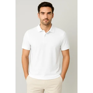 Regular Fit %100 Pamuk Polo Yaka Yarım Kollu Basic T-Shirt