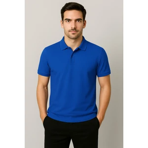 Regular Fit %100 Pamuk Polo Yaka Yarım Kollu Basic T-Shirt