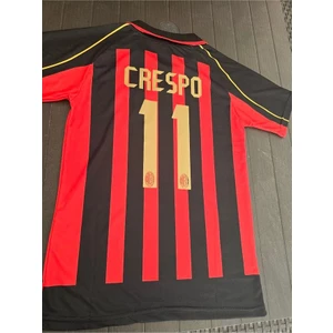 A.c M.i.l.a.n 2007 Sezonu #11 Crespo Özel Nostalji Forması Kısa Kol (Kırmızı/siyah)