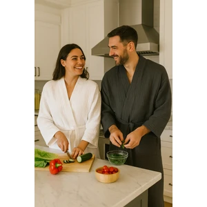 Lucy and Home Unisex , 4 Kat Müslin Sabahlık / Bornoz /kimono