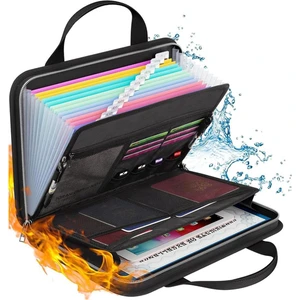 Akordeon Dosya Düzenleyici, Su Geçirmez Yangına Dayanıklı 14.6X10.2IN Düzenleyici, Akademik, Iş Için 12 Klasörlü (Yurt Dışından)
