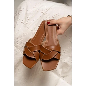 Kaizen Örgü Detaylı Düz Terlik