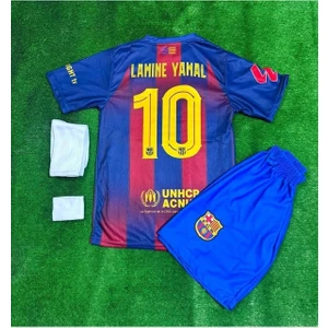 Barcelona Lamine Yamal 2024/2025 Yeni Sezon Futbol Çocuk Forması 4’lü Set